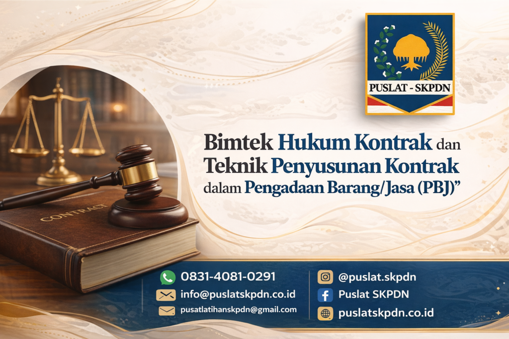 Bimtek Hukum Kontrak dan Teknik Penyusunan Kontrak dalam Pengadaan Barang/Jasa (PBJ)
