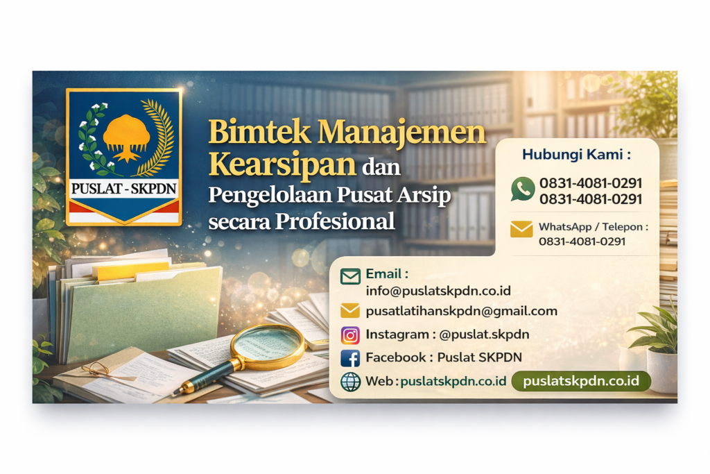 Bimtek Manajemen Kearsipan dan Pengelolaan Pusat Arsip secara Profesional