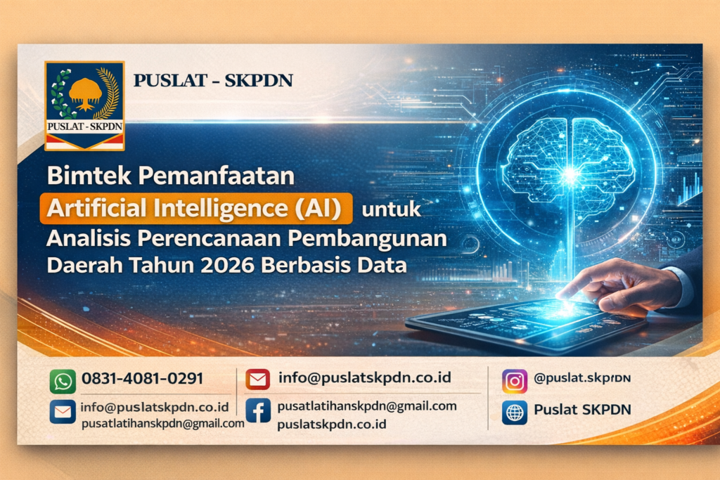Bimtek Pemanfaatan Artificial Intelligence (AI) untuk Analisis Perencanaan Pembangunan Daerah Tahun 2026 Berbasis Data