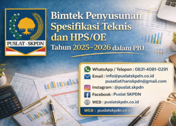 Bimtek Penyusunan Spesifikasi Teknis dan HPS/OE Tahun 2025–2026 dalam PBJ
