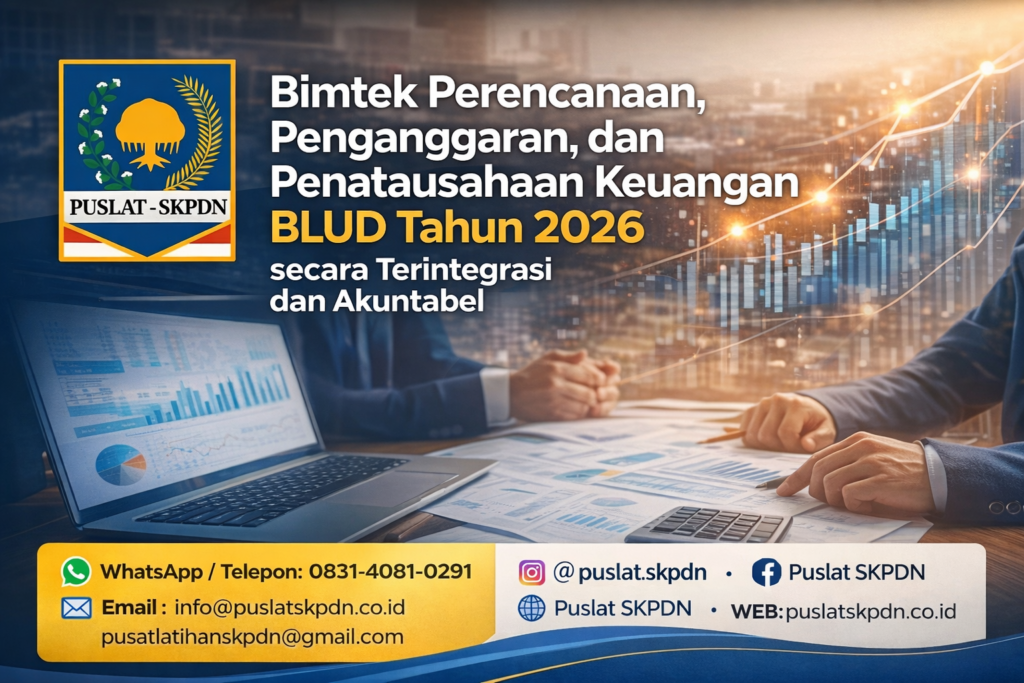 Bimtek Perencanaan, Penganggaran, dan Penatausahaan Keuangan BLUD Tahun 2026 secara Terintegrasi dan Akuntabel