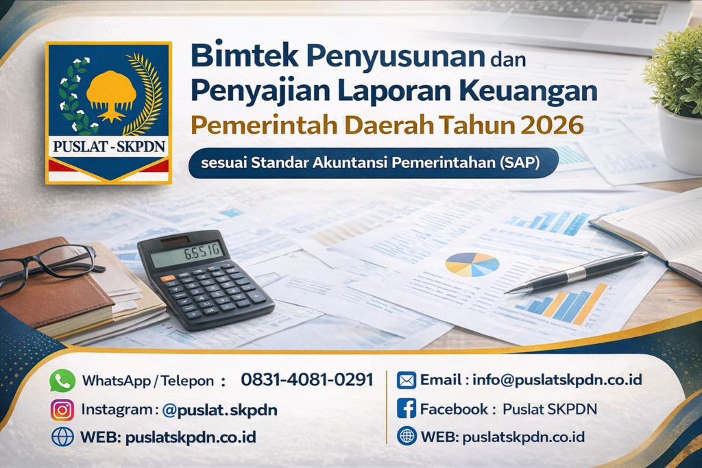 Bimtek Penyusunan dan Penyajian Laporan Keuangan Pemerintah Daerah Tahun 2026 sesuai Standar Akuntansi Pemerintahan (SAP)