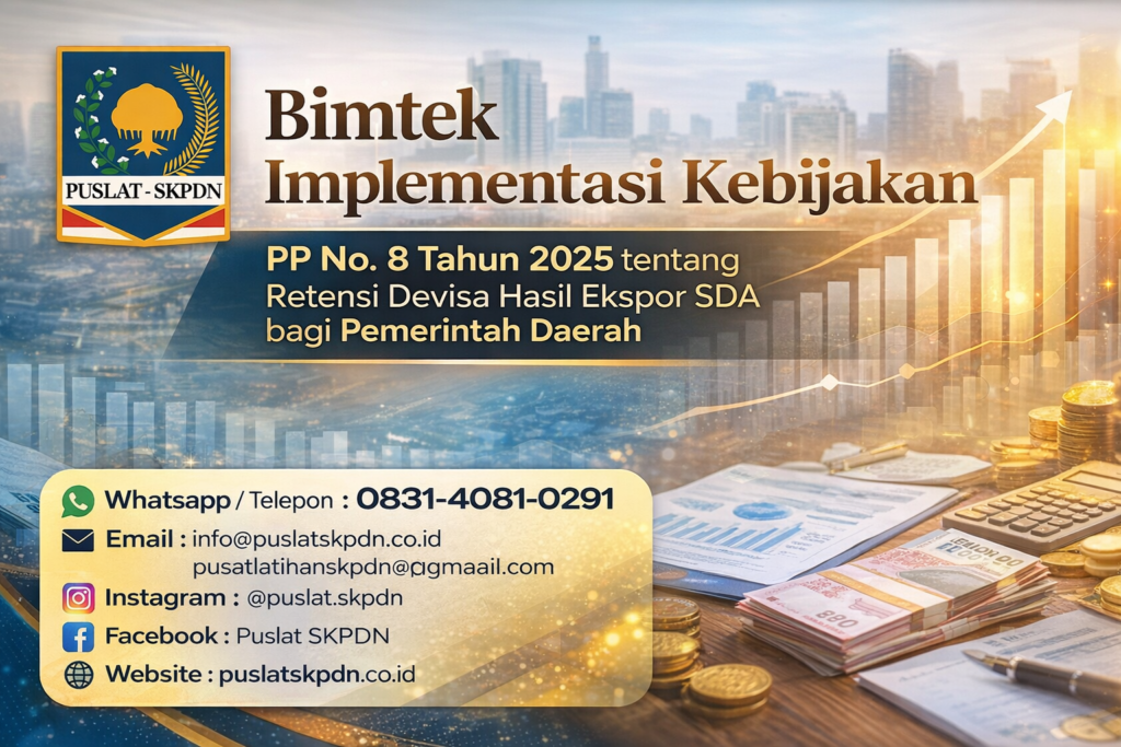 Bimtek Implementasi Kebijakan PP No. 8 Tahun 2025 tentang Retensi Devisa Hasil Ekspor SDA bagi Pemerintah Daerah
