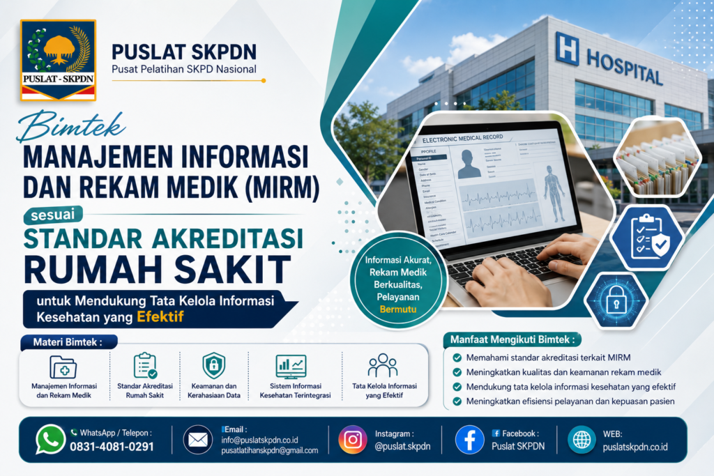 Bimtek Manajemen Informasi dan Rekam Medik (MIRM) sesuai Standar Akreditasi Rumah Sakit untuk Mendukung Tata Kelola Informasi Kesehatan yang Efektif