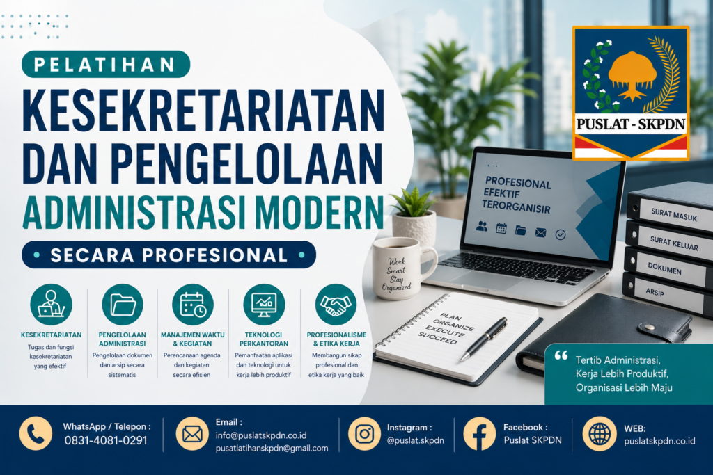 Pelatihan Kesekretariatan dan Pengelolaan Administrasi Modern secara Profesional