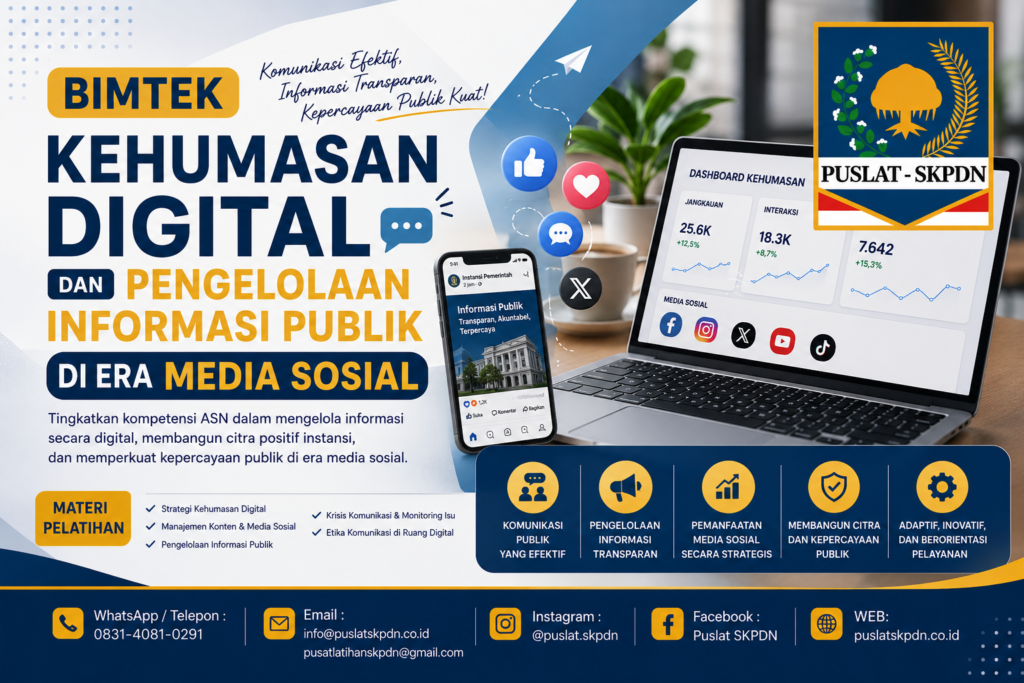 Bimtek Kehumasan Digital dan Pengelolaan Informasi Publik di Era Media Sosial