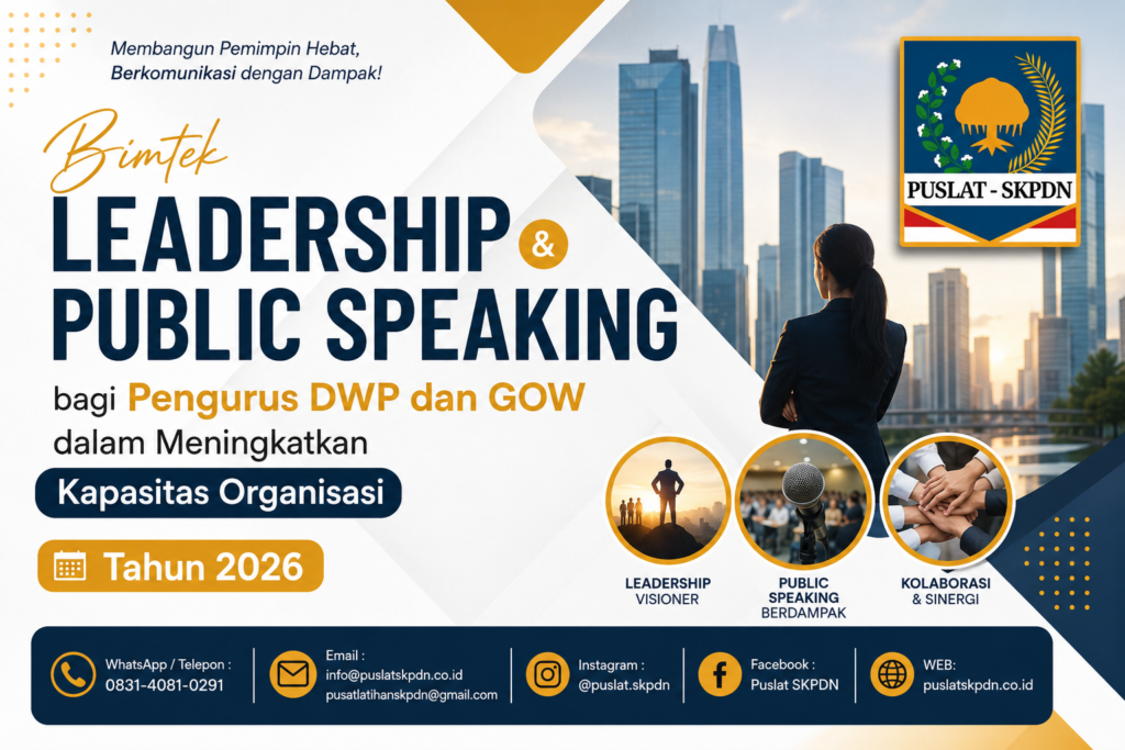 Bimtek Leadership dan Public Speaking bagi Pengurus DWP dan GOW dalam Meningkatkan Kapasitas Organisasi Tahun 2026