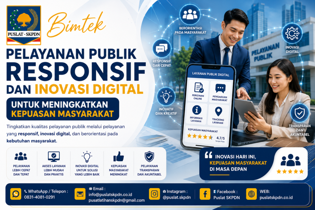Bimtek Pelayanan Publik Responsif dan Inovasi Digital untuk Meningkatkan Kepuasan Masyarakat