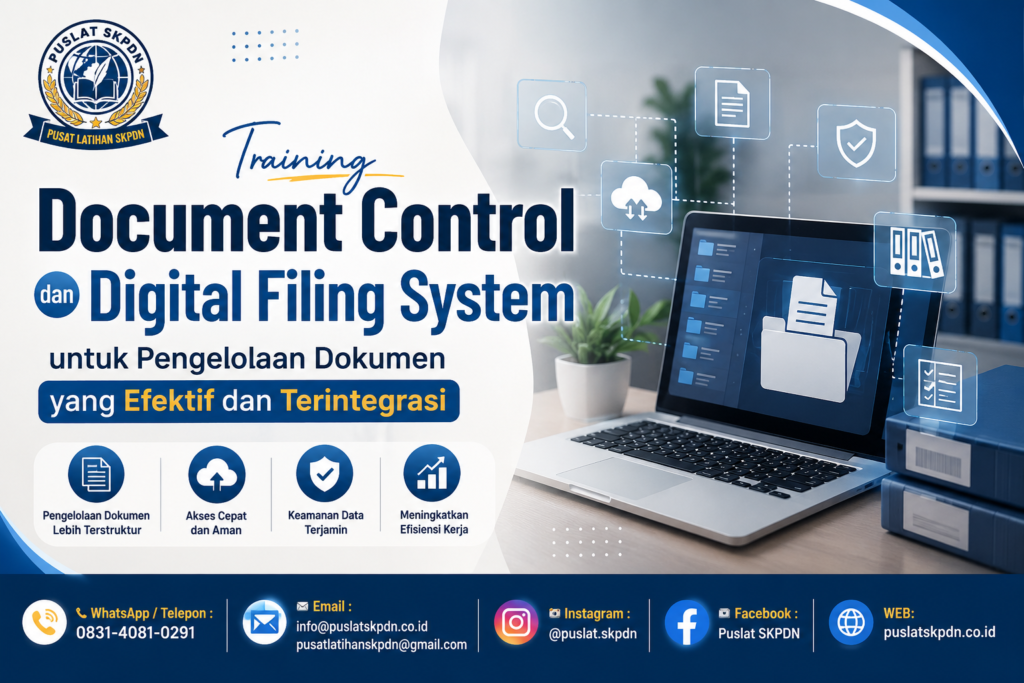 Training Document Control dan Digital Filing System untuk Pengelolaan Dokumen yang Efektif dan Terintegrasi