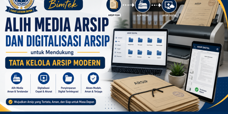 Bimtek Alih Media Arsip dan Digitalisasi Arsip untuk Mendukung Tata Kelola Arsip Modern