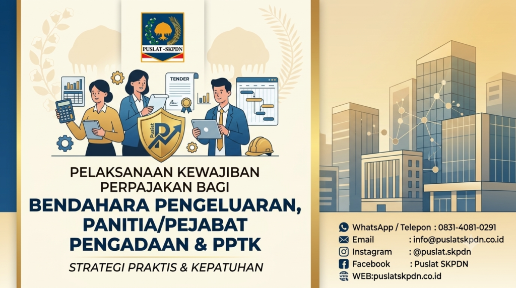 Bimtek Pelaksanaan Kewajiban Perpajakan Bagi Bendahara Pengeluaran, Panitia/Pejabat Pengadaan dan Pejabat Pelaksana Teknis Kegiatan (PPTK)