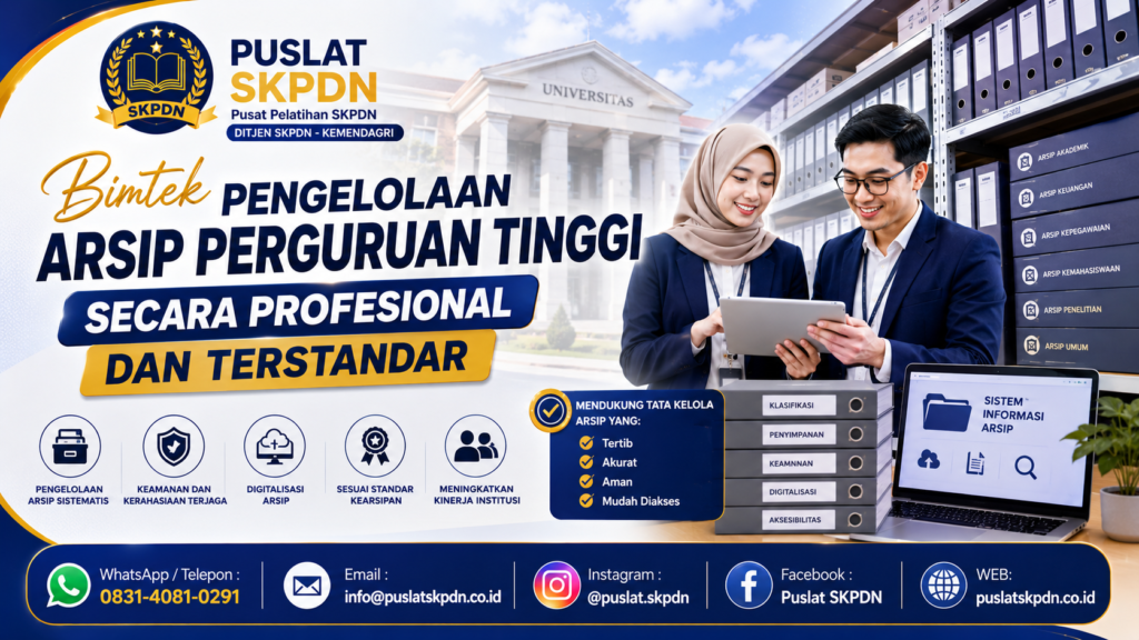 Bimtek Pengelolaan Arsip Perguruan Tinggi secara Profesional dan Terstandar