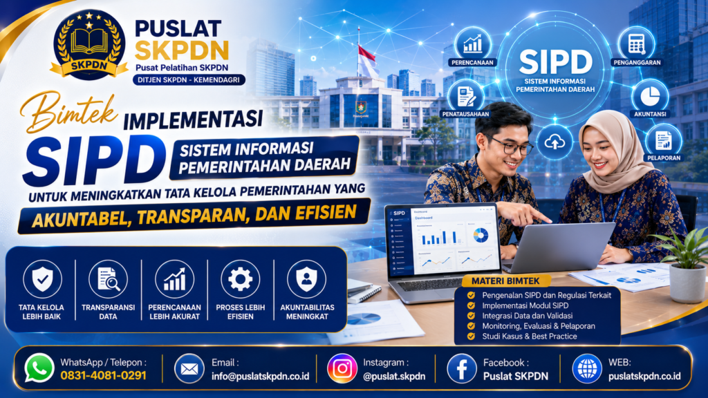 Bimtek Implementasi SIPD untuk Meningkatkan Tata Kelola Pemerintahan yang Akuntabel, Transparan, dan Efisien