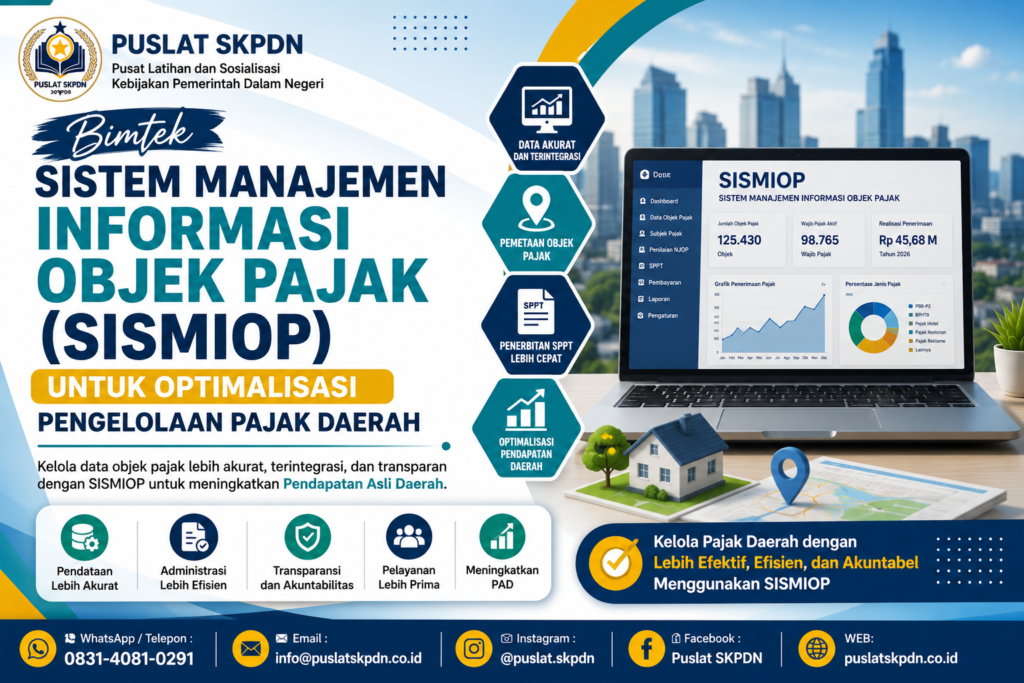 Bimtek Sistem Manajemen Informasi Objek Pajak (SISMIOP) untuk Optimalisasi Pengelolaan Pajak Daerah