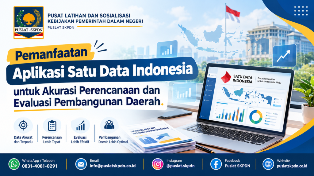 Pemanfaatan Aplikasi Satu Data Indonesia untuk Akurasi Perencanaan dan Evaluasi Pembangunan Daerah