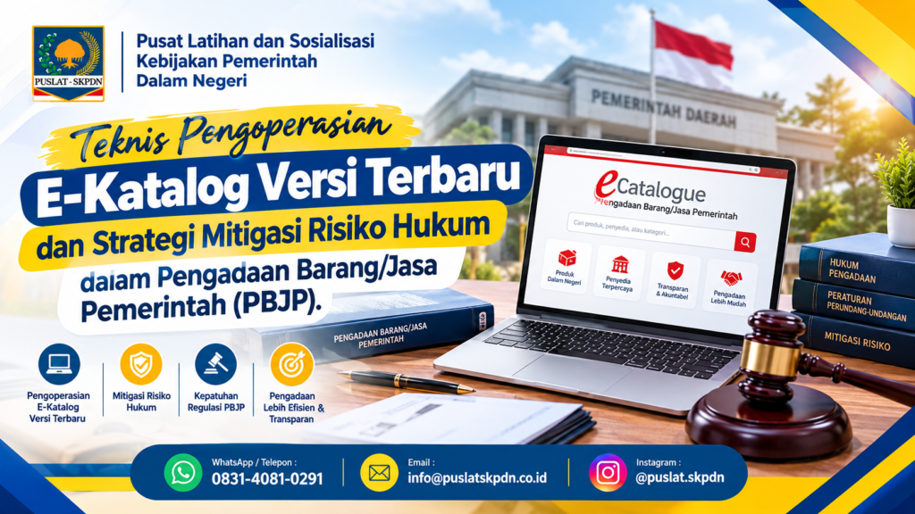 Teknis Pengoperasian E-Katalog Versi Terbaru dan Strategi Mitigasi Risiko Hukum dalam Pengadaan Barang/Jasa Pemerintah (PBJP)