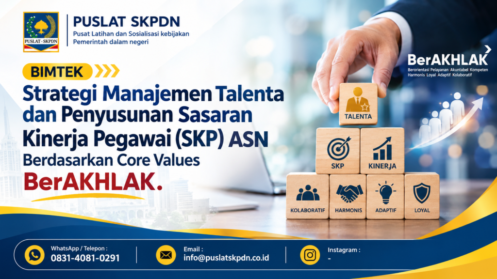 Strategi Manajemen Talenta dan Penyusunan Sasaran Kinerja Pegawai (SKP) ASN Berdasarkan Core Values BerAKHLAK