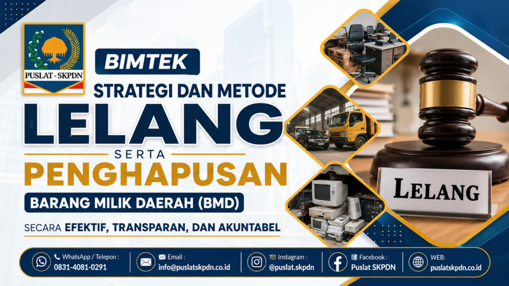 Bimtek Strategi dan Metode Lelang serta Penghapusan Barang Milik Daerah (BMD) Secara Efektif, Transparan, dan Akuntabel