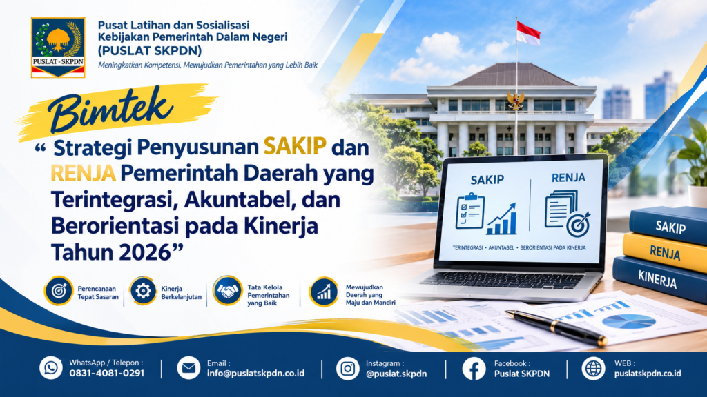Bimtek Strategi Penyusunan SAKIP dan RENJA Pemerintah Daerah yang Terintegrasi, Akuntabel, dan Berorientasi pada Kinerja Tahun 2026