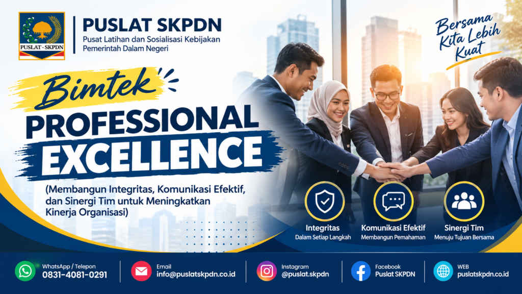 Bimtek Professional Excellence (Membangun Integritas, Komunikasi Efektif, dan Sinergi Tim untuk Meningkatkan Kinerja Organisasi)